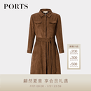 PORTS宝姿女装长袖中长风衣YLM9T001SWP019 流沙驼 XS （2）