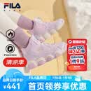 FILA儿童童鞋棉靴2025年冬季男女小童加绒jagger2棉鞋 朴雾嫩粉/浪漫紫-SO 32