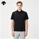 迪桑特（DESCENTE）GOLF高尔夫男士 商务POLO衫 黑色