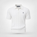 Polo Ralph Lauren拉夫劳伦男装POLO衫经典款标准版型半袖针织衫2026年新款翻领毛衣 白色 S 100-120斤 【请备注身高体重定制合身】