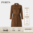 PORTS宝姿女装长袖中长风衣YLM9T001SWP019 流沙驼 XS （2）