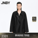 江南布衣（JNBY）【商场同款】26春新品西服宽松休闲长袖5Q2713290 001/本黑 S