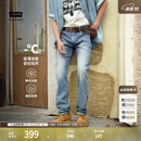 Levi's李维斯冰酷系列26年春夏新款牛仔裤男凉感直筒防晒555宽松裤子 浅蓝色 32 (32)