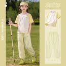 优优1点（Yoyo one）运动套装女童2026夏季新款儿童夏装速干衣女大童防蚊裤夏 23069黄色+22078黄色 【速干套装】 120