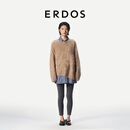 ERDOS【自在系列】26早秋精纺弹力无缝保暖羊绒简约内穿裤女裤打底裤 深灰 S 160/64A