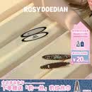 ROSYDOEDIAN RDD撇起系列椭圆发夹 刘海侧边夹碎发整理对夹子前额发夹 波点*2