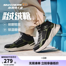 Skechers斯凯奇儿童秋冬休闲男女童二棉鞋轻质加绒保暖靴405222L/302583L 男童/黑色/绿色/BKGR 27.5
