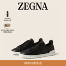 Zegna[明星同款]杰尼亚男鞋Triple Stitch™SECONDSKIN休闲鞋 黑色 42 (8)