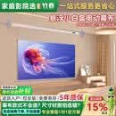 竹者音响款悬浮拉线投影幕布 YXL小白盒8K悬浮菲涅尔110英寸 隐藏嵌入式电动幕布家用抗光自动升降壁挂