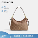蔻驰（COACH）【品牌直供】女士LAUREL中号手提单肩斜挎流浪包CEY95棕黄色礼物