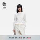 ERDOS【善系列】25秋冬半高领套衫纯色百搭亲肤保暖女羊绒衫 白 S 160/80A