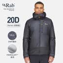 Rab 睿坡Generator Alpine男士户外保暖轻便携棉服540g QIO-84 炭黑/AMN S