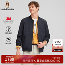 暇步士（Hush Puppies）【温暖舒适】男装冬季简洁棒球领基础款柔软舒适厚款棉服 墨蓝色 XL