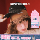 ROSYDOEDIAN RDD最圆的脑壳鸭舌帽新款女拼色豹纹遮阳棒球帽子 黑色 均码