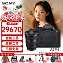 索尼（SONY）A7M4/A7M5专业级全画幅微单 数码相机 五轴防抖 4K vlog直播相机 A7M5+FE16-35mmF2.8 GM 二代 官方标配+128G高速内存卡