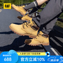 卡特（CAT）中帮大黄靴马丁靴男鞋经典款牛皮户外透气工装靴子男Ealing2.0 黄色P110973 41