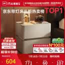 芝华仕（CHEERS）现代简约主次卧室储物岩板轻奢高级感2026新款复古风床头柜G067白