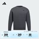 adidas休闲加厚圆领运动卫衣套头衫男女阿迪达斯官方轻运动   深灰   L