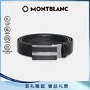 万宝龙MONTBLANC 牛皮板扣自动扣黑色单面腰带皮带3cm 118421礼物