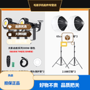 沃尔夫冈光影启航系列300W双色补光灯摄影灯摄影像补光灯常亮灯聚光灯直播人像影棚设备拍照柔光灯 300W双色温双灯套装（球形柔光箱） 标配