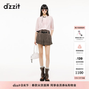 DZZIT【刘浩存同款】地素针织开衫2026春新款蝴蝶提花上衣女3K1YE511E 粉红色 M