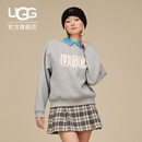 UGG秋季新款女士时尚舒适LOGO长袖卫衣休闲套头圆领运动衫1171477 GRHE | 灰色 L