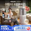 飞利浦【0.003微米精滤】空气净化器除甲醛神器家用宠物净化机除烟味病毒过敏原吸毛卧室专用国家补贴 AC3036/00