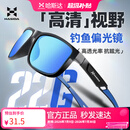 哈斯达钓鱼路亚偏光眼镜黑框蓝腿蓝片【专业钓鱼款】