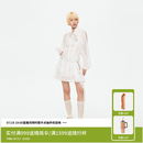 RE'VAN芮范HelloKitty质感印花轻盈微皱蛋糕裙套装RK72403154 白色 L /40