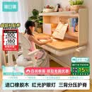 黑白调C2儿童学习桌书桌写字桌专用3-18岁全光谱大路灯一体进口橡胶木