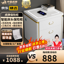 虎牌保险柜家用智能床头保险柜隐形式无线充电小型木质抽屉全钢防盗一体隐藏式保险箱密码指纹解锁 【轻奢款】白色（无线充电+三色灯+感应灯） 指纹解锁（指纹/密码/钥匙）