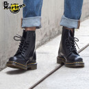 马丁（DR.MARTENS）春夏1460 新中式时尚经典光面皮黑色男女款8孔马丁靴 黑色 41