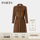 PORTS宝姿女装长袖中长风衣YLM9T001SWP019 流沙驼 XS （2）