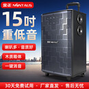 金正（NINTAUS）D15 广场舞音响15英寸户外大音量蓝牙拉杆音箱大功率便携式移动演出k歌低音炮地摊摆摊喇叭 15吋重低音【19个喇叭】四分频-无话筒