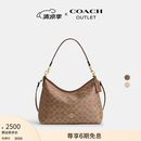 蔻驰（COACH）奥莱女士夏季女包经典标志LAUREL 31号流浪包单肩斜挎包腋下礼物 （升级款）IM/棕黄色/棕色