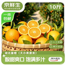 京鲜生 夏橙榨汁橙净重10斤 大小果混发 源头直发包邮