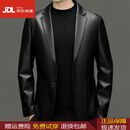 利郎秋冬季西服新款中青年男士皮衣西装外套休闲商务纯色上衣 5097西装款 XL 175(110-125斤)