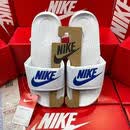 耐克（NIKE）夏季拖鞋男女新款aj巴洛克鸳鸯钩子运动户外沙滩情侣防滑一字 弧形-白蓝 43