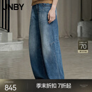 江南布衣（JNBY）【商场同款】26春夏新品牛仔裤水洗复古直筒香蕉裤5Q1E12750 995/牛仔洗蓝 S