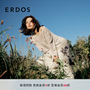 ERDOS【辛芷蕾同款】26春夏圆领网眼镂空亮片纱女套衫针织衫 浅驼 2XL 175/96A