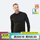 迪卡侬（DECATHLON）滑雪快干透气排汗加厚保暖滑雪打底OVW1 【男士升级款加绒加厚】黑色上装 M