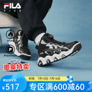 FILA童鞋儿童棉鞋2025冬季男女童旋钮加绒保暖运动鞋 黑/太空银-BW 33 内长20.5cm