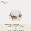 Bonpoint【新品】2026春夏小童卡通图案长袖纽扣套衫小樱桃童装 960 100 /3A