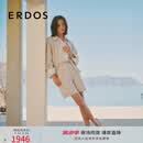 ERDOS【辛芷蕾同款】26春夏真丝雨露麻A字型休闲裤百搭薄款女短裤 香草白 S 160/64A