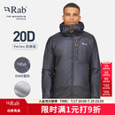 Rab 睿坡Generator Alpine男士户外保暖轻便携棉服540g QIO-84 炭黑/AMN S