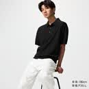 优衣库可机洗针织polo衫/短袖男装女装26春夏新款481725 09 黑色 L
