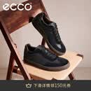 爱步（ECCO）男士板鞋 26年夏季新款复古时尚百搭休闲德训鞋 柔酷10号560124 黑色/摩卡棕56012461409 41
