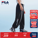 FILA【风洞裤】斐乐儿童童装长裤2026年夏季新款男中大童梭织长裤 传奇蓝-NV 170