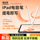 图拉斯电容笔ipad触控笔【丝滑不断触】适用apple pencil pro苹果电容笔手写可磁吸双充26年新款 白
