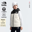 北面（The North Face）童装North Down儿童防泼水两面穿羽绒马甲 ROU/沙丘白 140 (M) 充绒量约84g